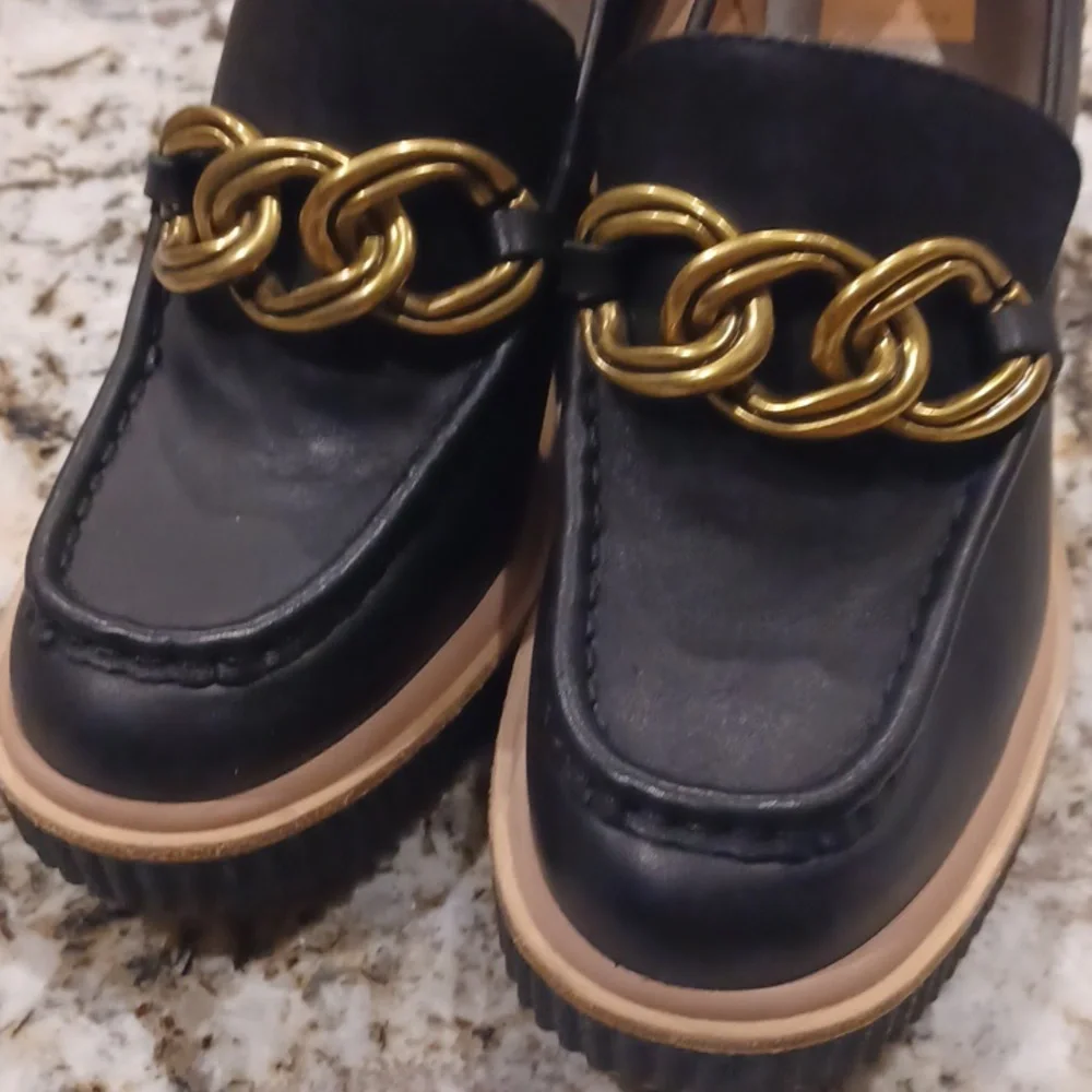 Dolce vita women's sz 7.5 wedge platform shoes $250 Final Clearance - Picture 3 of 4